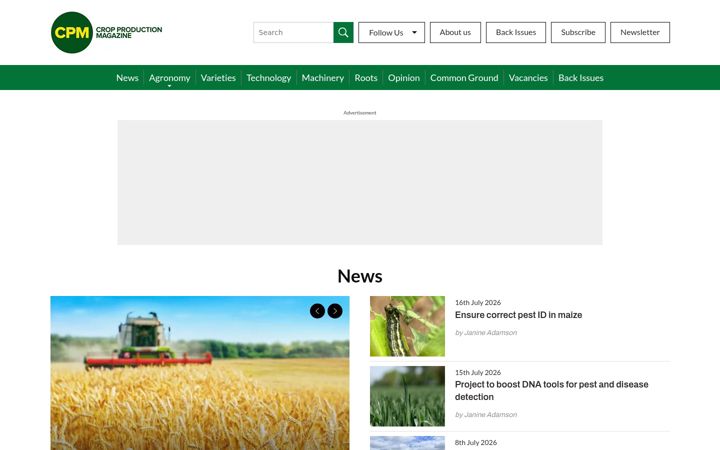 Screenshot of cpm-magazine.co.uk