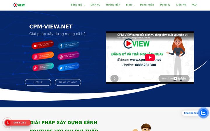 Snímek obrazovky cpm-view.net