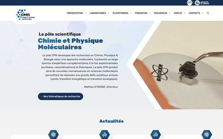 Screenshot von cpm.univ-lorraine.fr