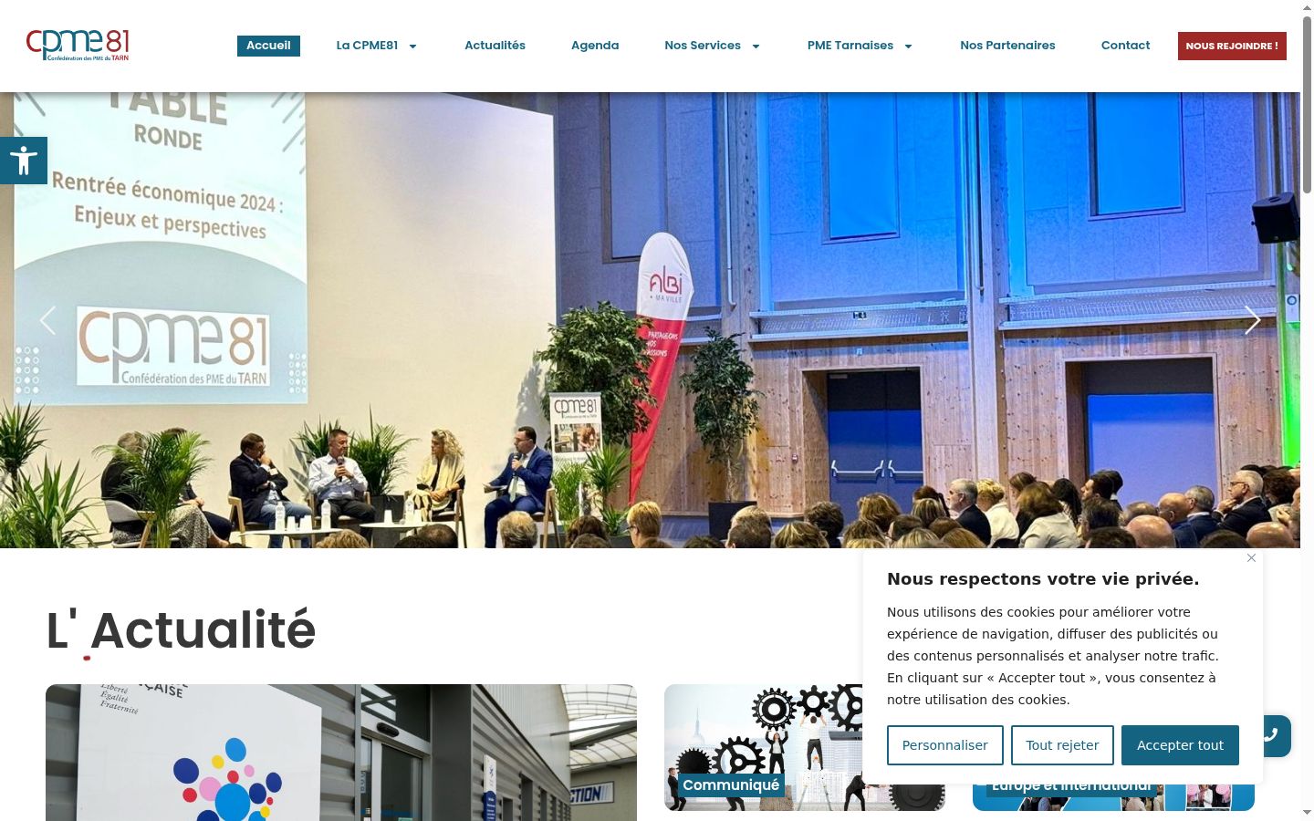Screenshot van de toestemmingsbanner zoals getoond vóór enige interactie