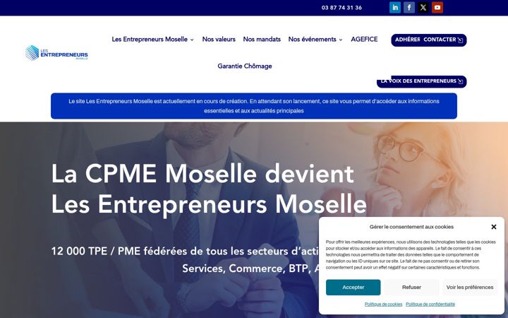 Screenshot of cpme57.fr
