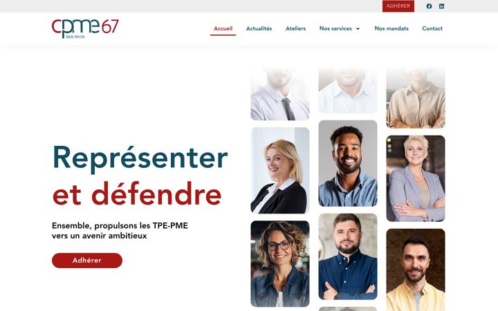 Screenshot of cpme67.fr