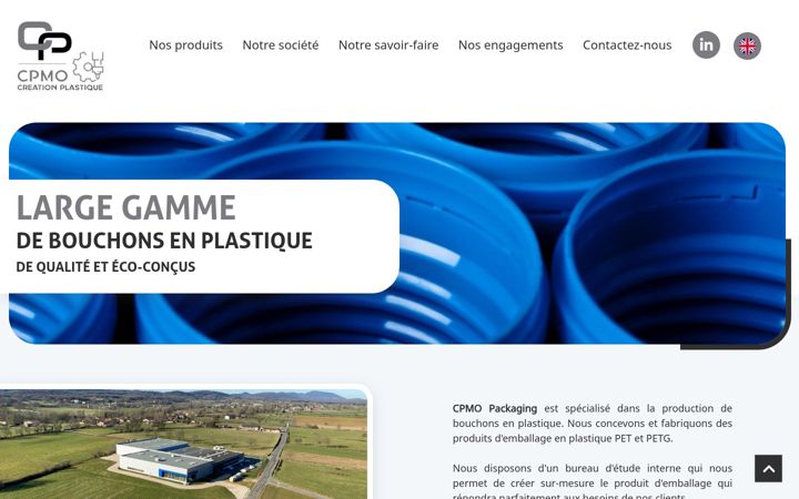 Screenshot of cpmo-creationplastique.com