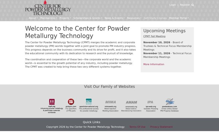 Screenshot of cpmtweb.org