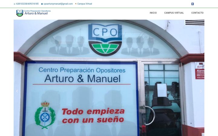 Screenshot of cpoarturoymanuel.com