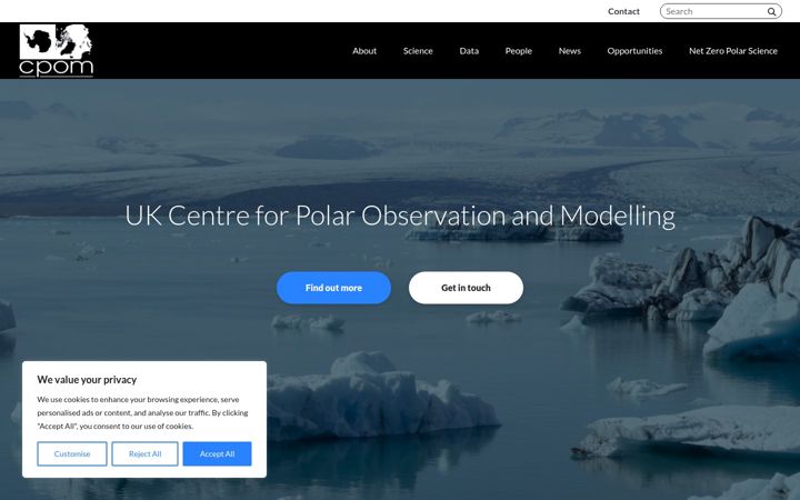 Screenshot of cpom.org.uk