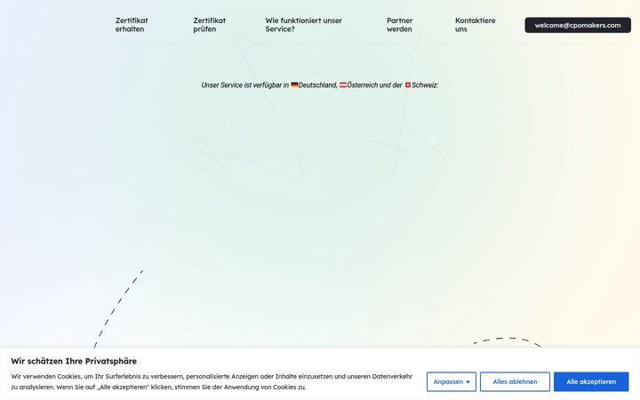 Screenshot of cpomakers.com