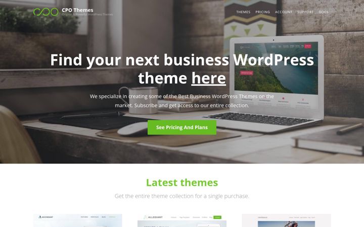 Screenshot of cpothemes.com