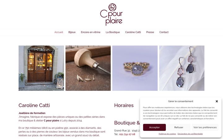 Screenshot of cpourplaire.ch