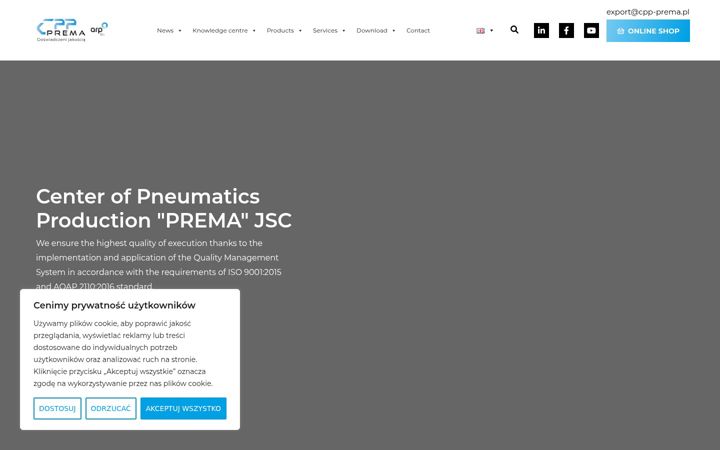 Screenshot of cpp-prema.pl