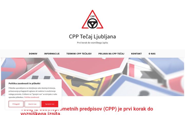 Screenshot von cpp-tecaj.si