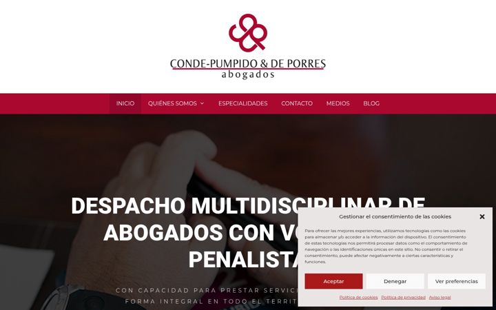 Screenshot of cppabogados.com