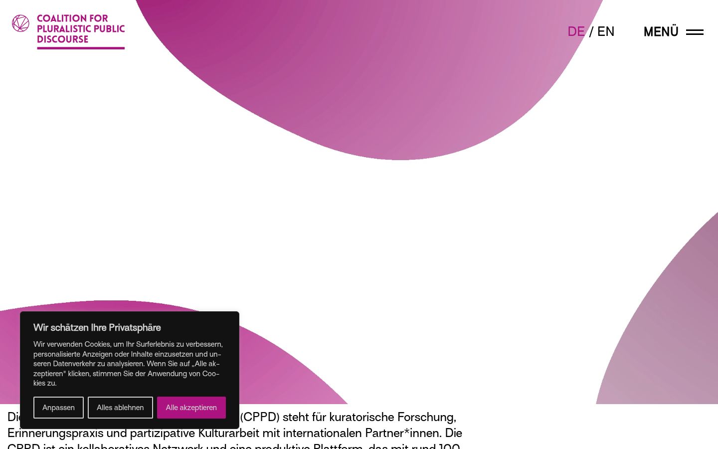 Captura de ecrã do banner de consentimento apresentado antes de qualquer interação