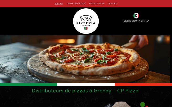 Skærmbillede af cppizza.fr