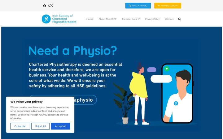 Screenshot of cppp.ie