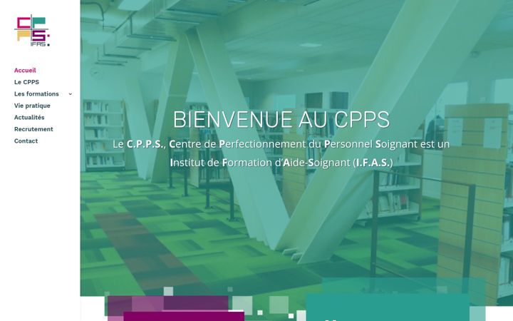 Skærmbillede af cpps-aidesoignant.fr