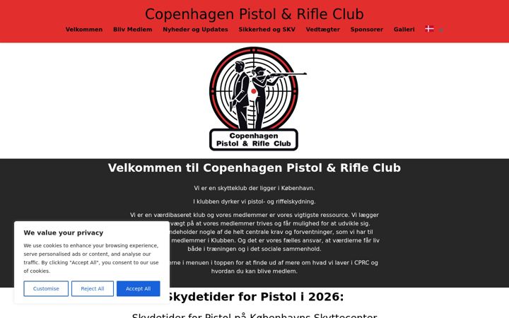 Screenshot of cprc.dk