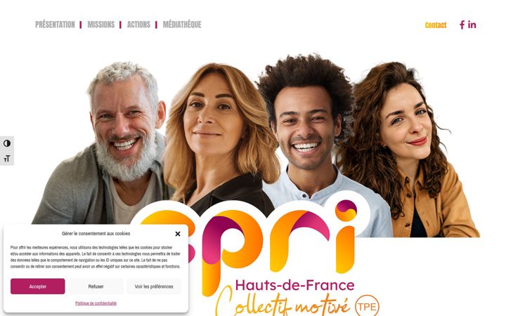 Screenshot of cpri-hdf.fr