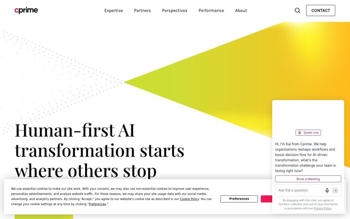 Screenshot of cprime.com