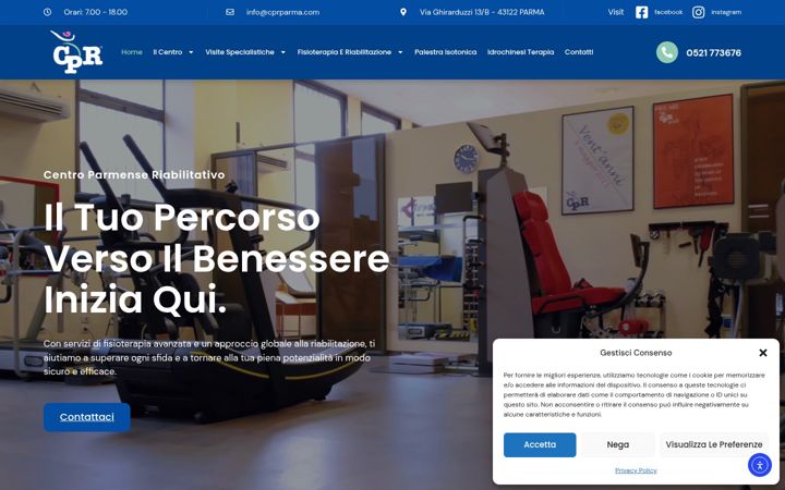 Screenshot of cprparma.com