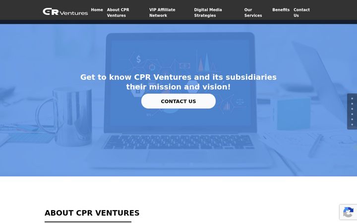 Screenshot of cprventures.com