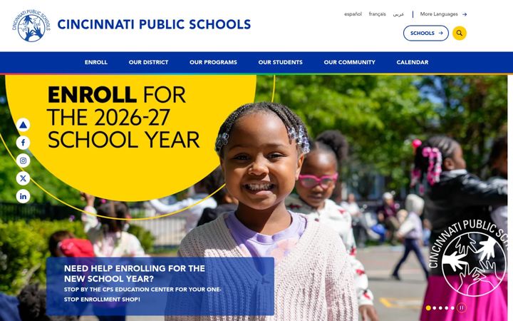 Zrzut ekranu cps-k12.org