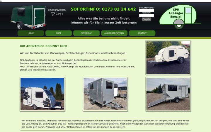 Screenshot of cps-speedway.de