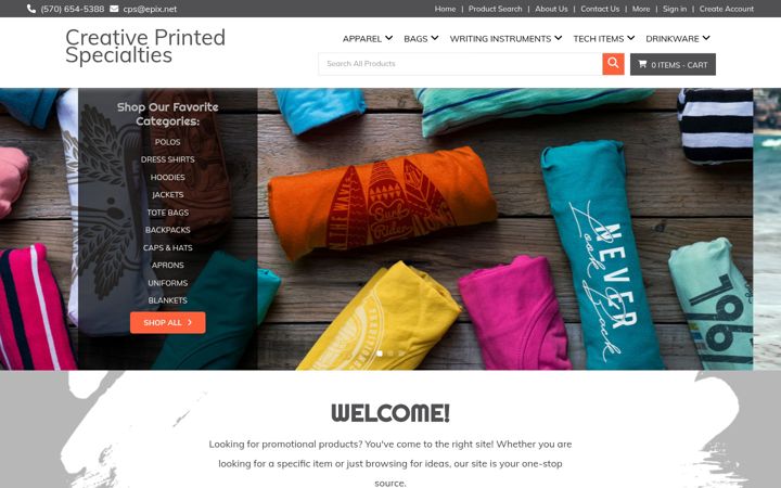 Screenshot of cps4print.com