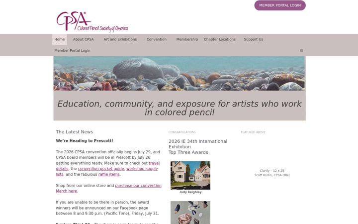 Captura de ecrã de cpsa.org