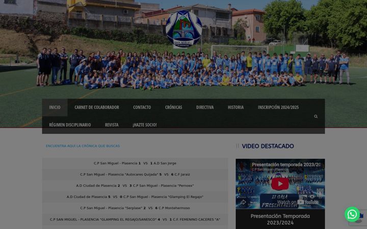 Screenshot of cpsanmiguel.es