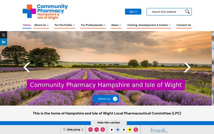Screenshot of cpsc.org.uk