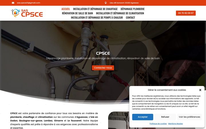 Skærmbillede af cpsce.fr