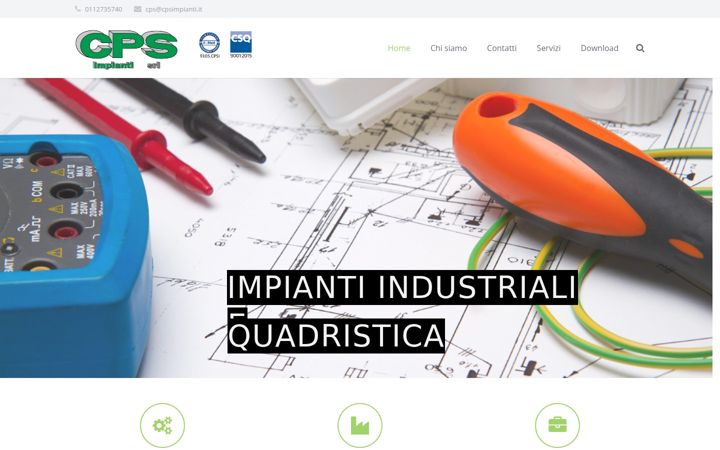 Screenshot of cpsimpianti.it