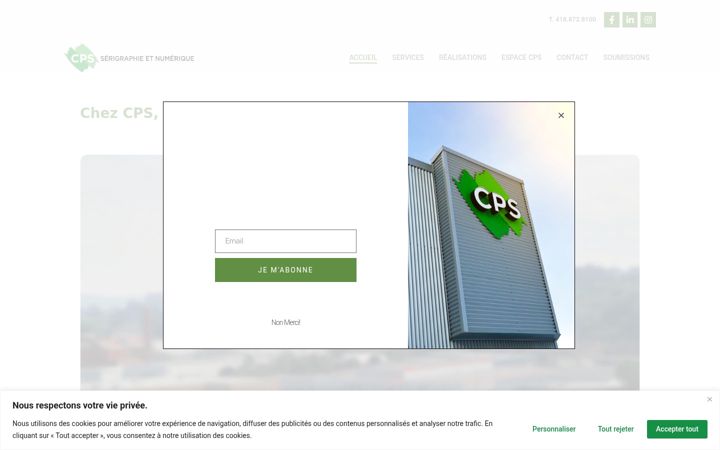 Screenshot of cpsimpressions.com