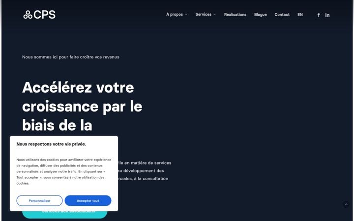 Screenshot of cpsmedia.ca