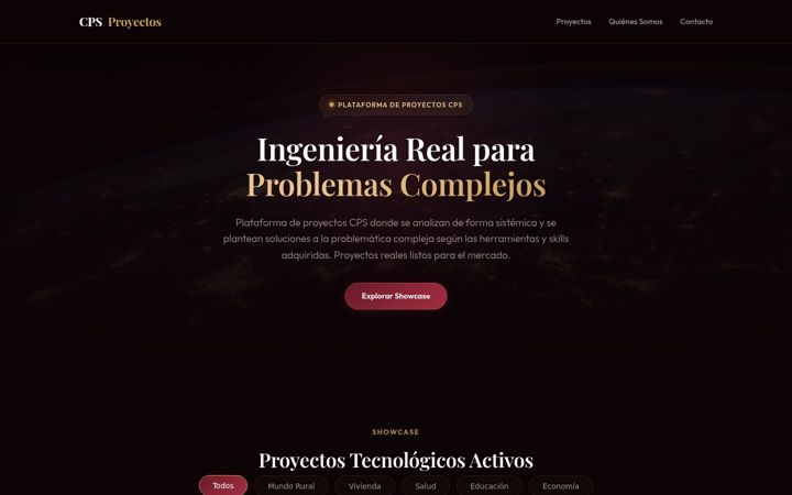 Screenshot of cpsproyectos.com