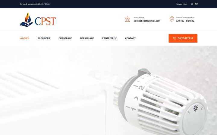 Screenshot of cpst.fr