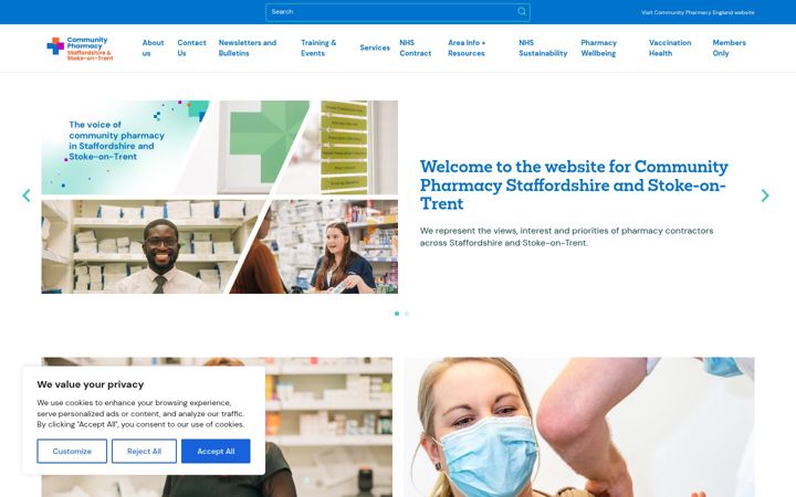 Screenshot of cpstaffsstoke.org.uk