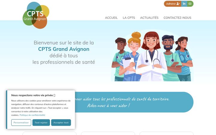 Screenshot van cpts-avignon.fr
