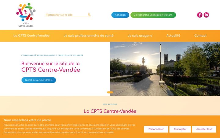 Screenshot van cpts-centrevendee.fr