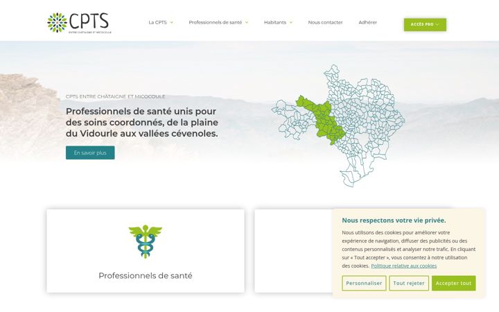 Screenshot van cpts-ecm.fr