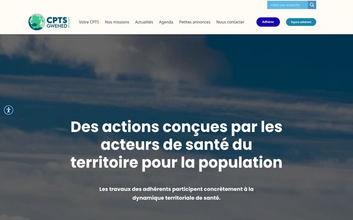 Posnetek zaslona cpts-gwened.fr