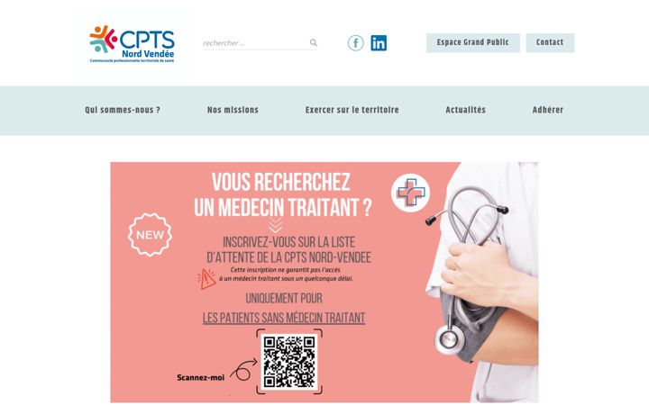 Screenshot του cpts-nordvendee.fr