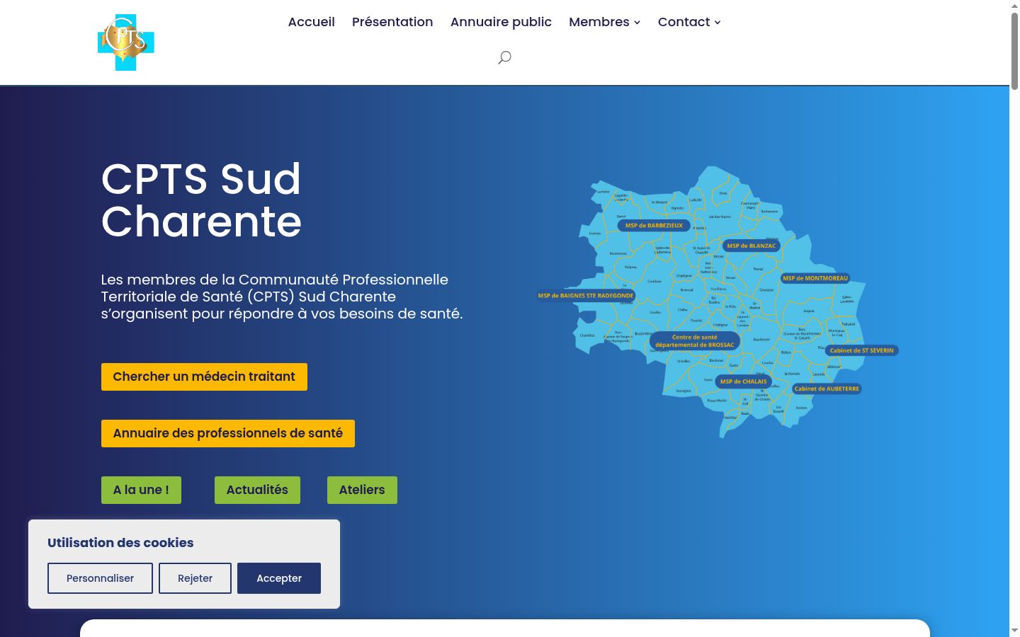Screenshot des Einwilligungsbanners vor jeglicher Interaktion