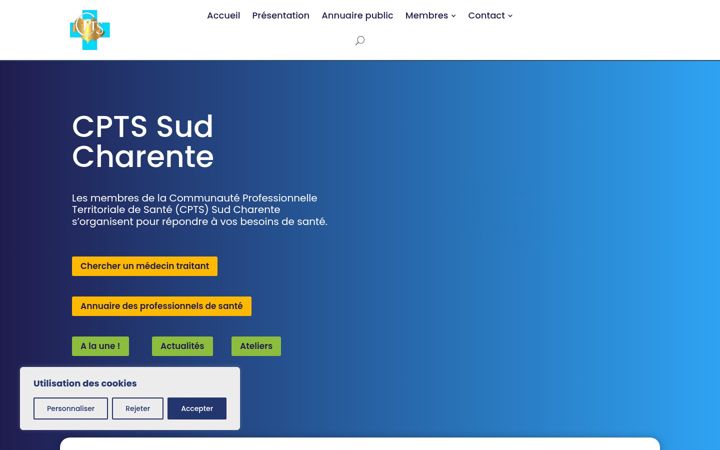 Screenshot του cpts-sudcharente.fr
