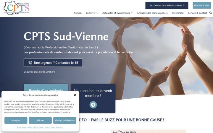 Screenshot του cpts-sudvienne.fr