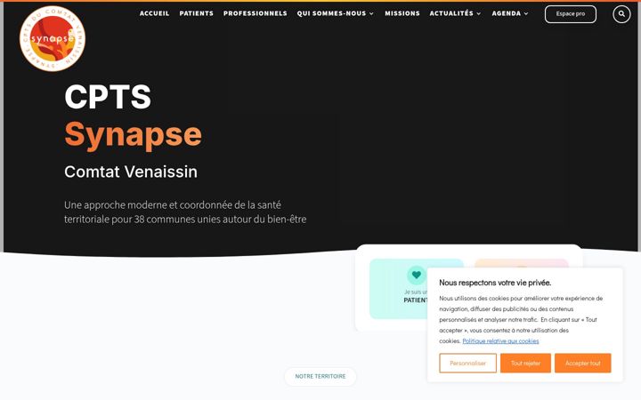 Screenshot of cpts-synapse.fr