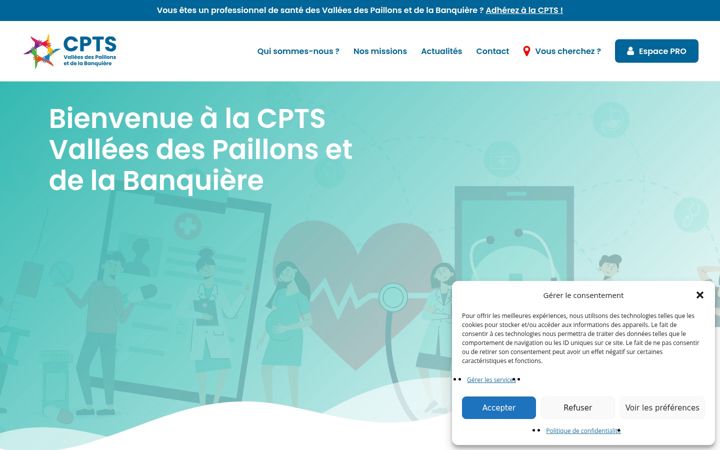 Screenshot του cpts-valleesdespaillons.fr
