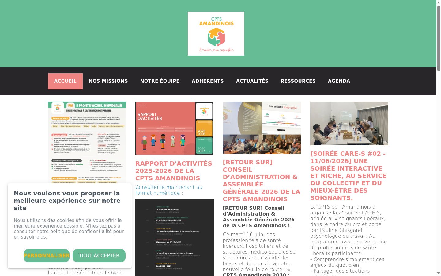 Screenshot des Einwilligungsbanners vor jeglicher Interaktion