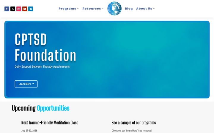 Captura de ecrã de cptsdfoundation.org